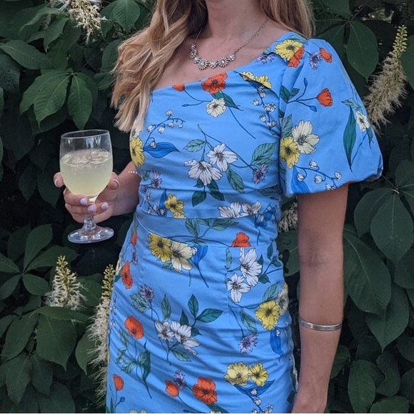 Hunter Bell Margo‎ One Shoulder Dress 4 - Picture 2 of 6